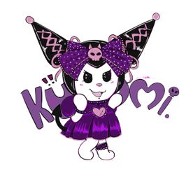 Kuromi, Pochita, keychains and stickers