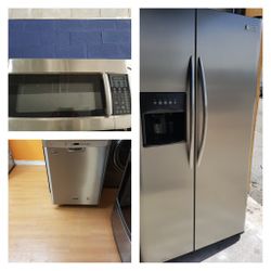 Refrigerator, dishwasher and microwave