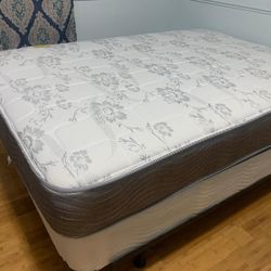 New Full Mattress And Box Spring 2pc Bed Frame Is Not Included 