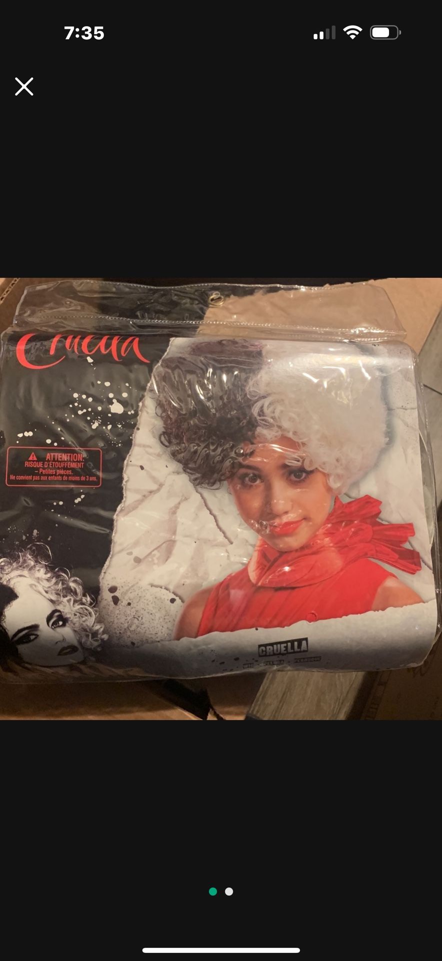 Cruella Wig 4+ New
