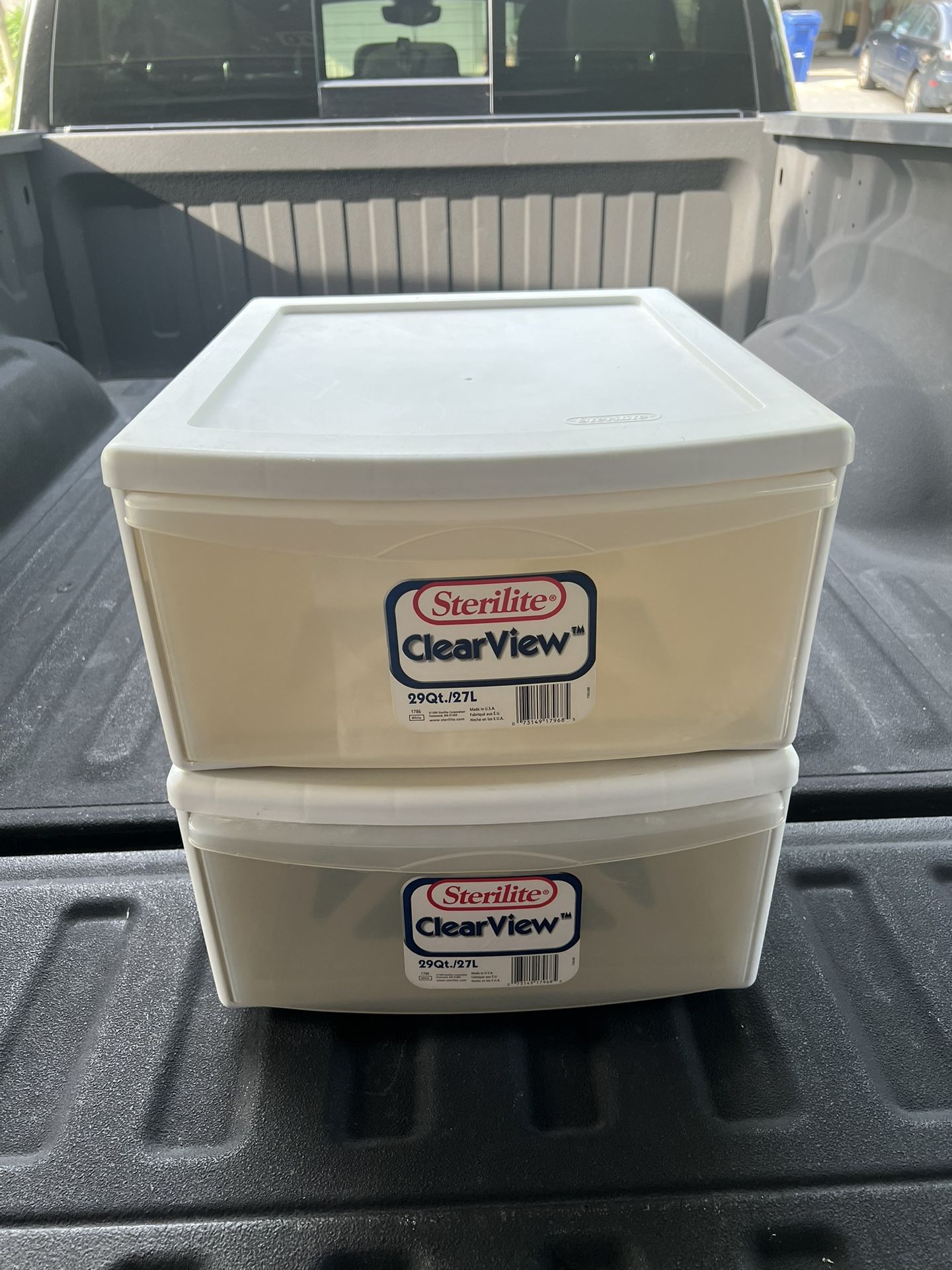 Sterilite Stackable Storage Drawers/Containers (2)