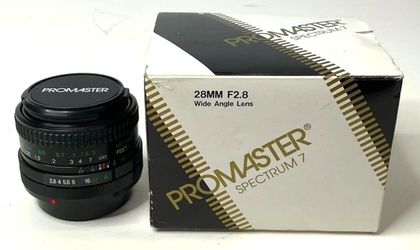 Wide Angle Promaster Spectrum 7 28mm F/2.8 Lens For Canon