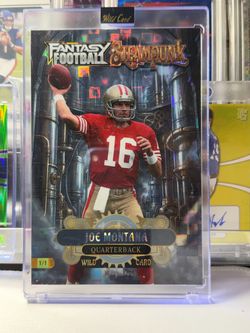 Wild Card 2026 Fantasy Football Steampunk Joe Montana 49ers 1/1 FSPMSL05-JM