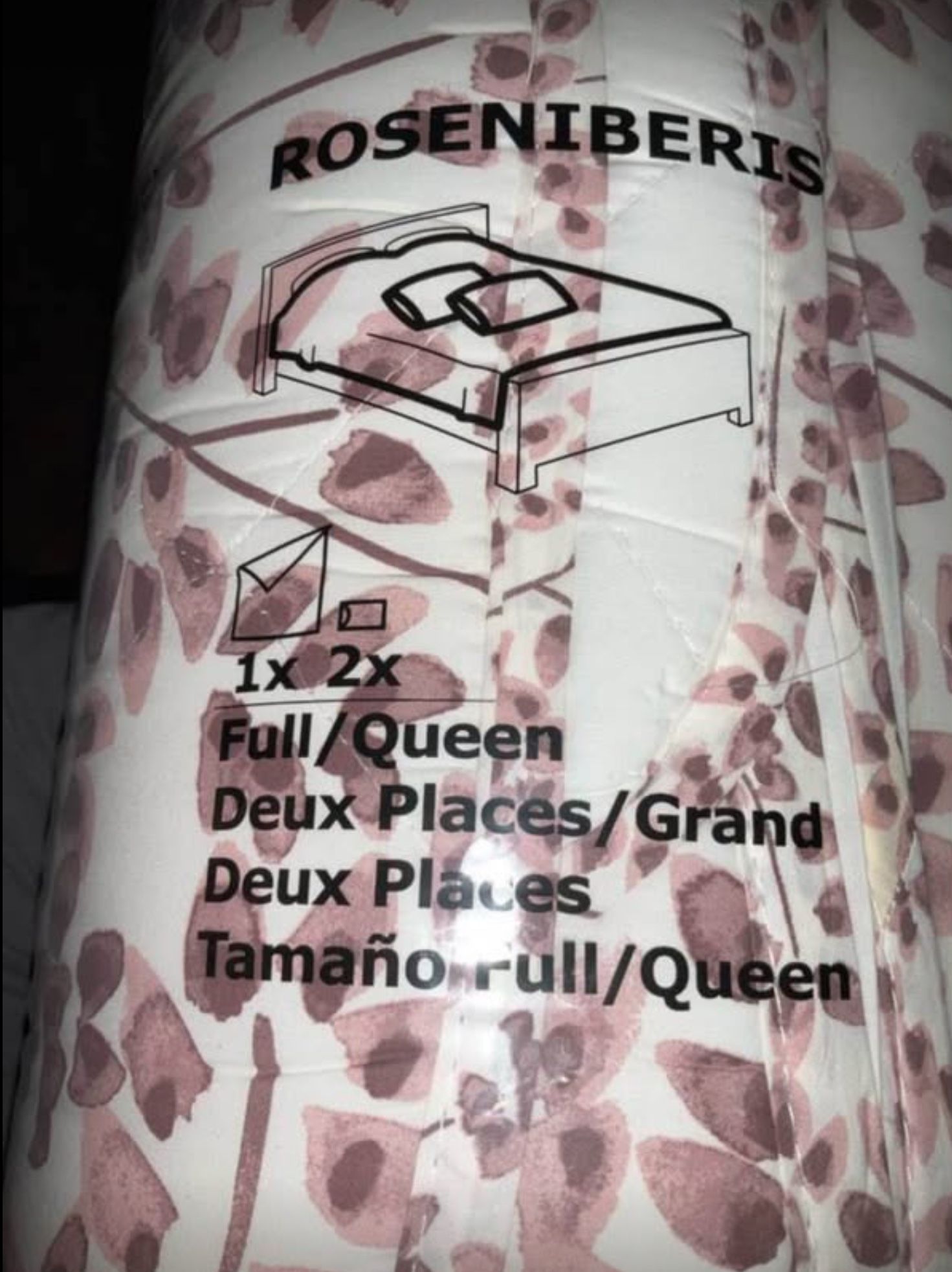 New! Ikea Roseniberis Full/Queen comforter & Pillowcases