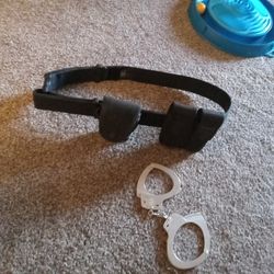 Belt and cuffs.