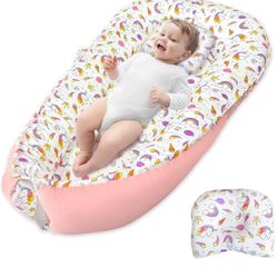 JIFTOK Baby Nests Lounger for Newborn, Snuggle Sleeping Bassinet for 0-24M