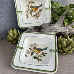 Vintage Ceramic Ashtrays Made In Italy