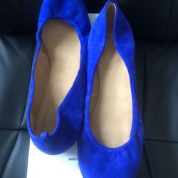 Ladies Royal blue flat Shoes (Nine West)