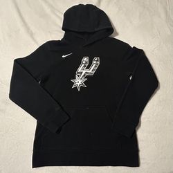 Nike San Antonio SPURS Hoodie Kid size M 10-12 (well loved has stains and a tear)