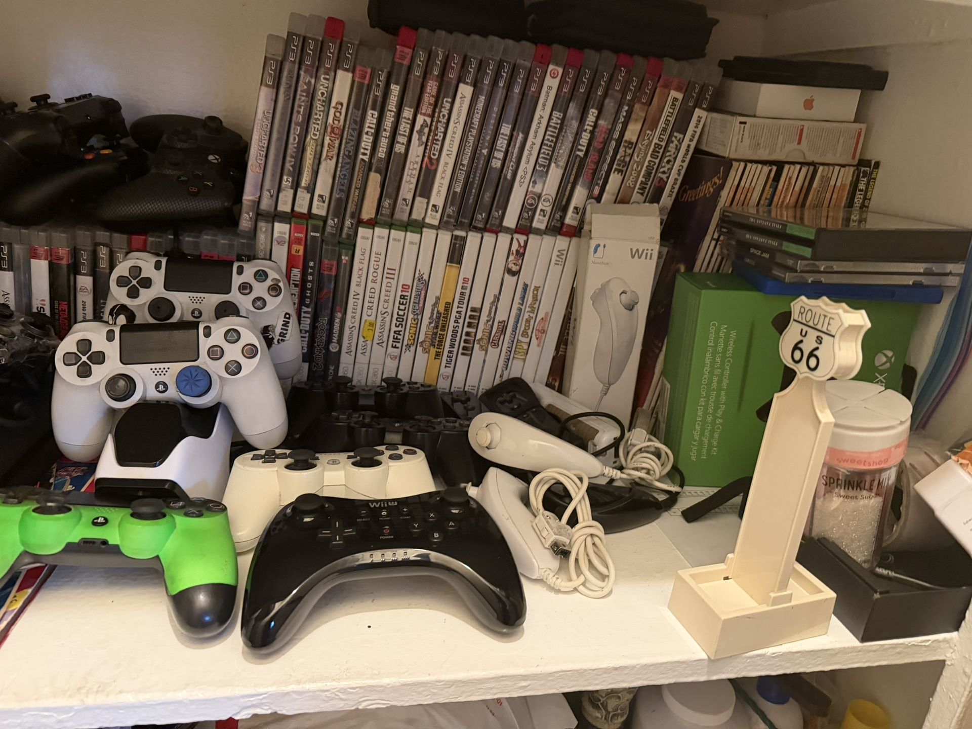 video games and controllers for Wii,Xbox One And 360 And PS4
