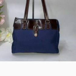 Etienne Aigner Canvas & Leather Shoulder Bag