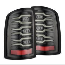 07-13 GMC Sierra LUXX-Series LED Tail Lights Alpha-Black