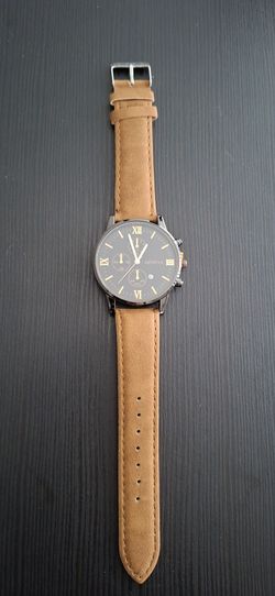 Leather Quartz Watch Unisex