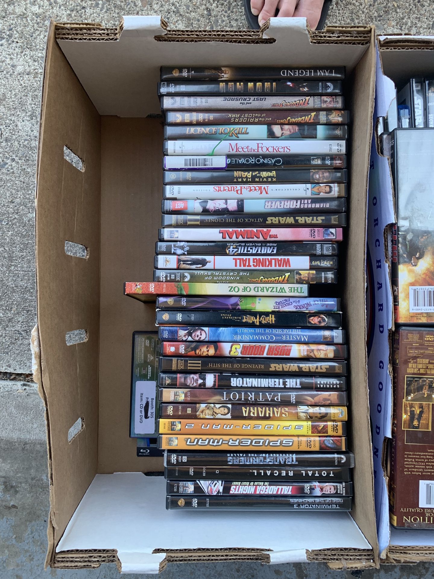 DVDs-three dollars each