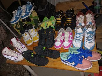 GENTLY NEW SHOES SIZE (6.5Y, 8-9 MENS, 7 WOMEN)
