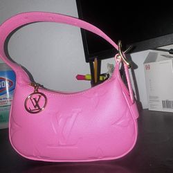 Authentic Louis Vuitton Mini Moon Monogram Empreinte - Rose Lollipop