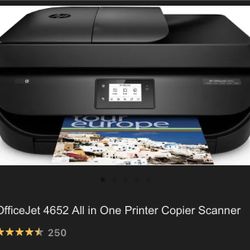 HP OfficeJet 4652 All in One Printer Copier Scanner
