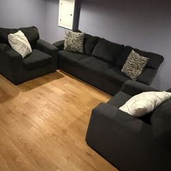 3 Pc Sofa Set For Sell They Are Very Comfortable Clean Like New 