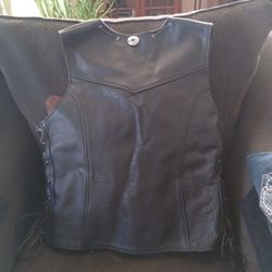 Leather vest