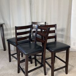 Counter Height Dining Chairs (4) 