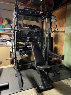 FREE DELIVERY🟢Two In One Home Gym🟢 Functional Trainer🟢Squat Rack🟢Cable Machine 