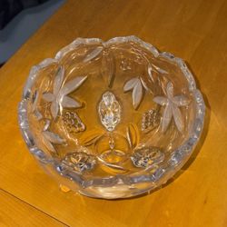 Mikasa Crystal Flowery Bowl