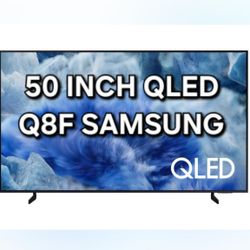 New 50 Inch QLED Samsung Q8F Smart TV 4K UHD with 144 Hz refresh rate. Brand new in the box.
