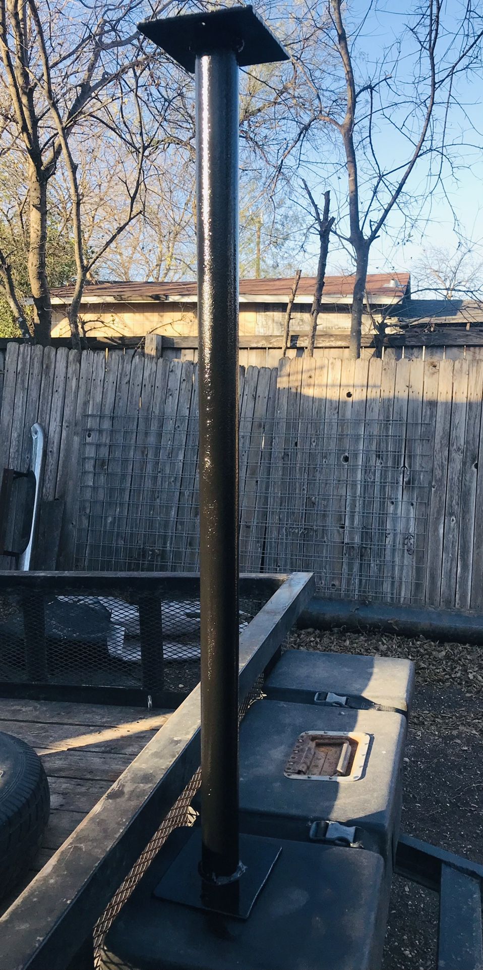 metal base for mail box 40” tall 2” pipe $40 not less