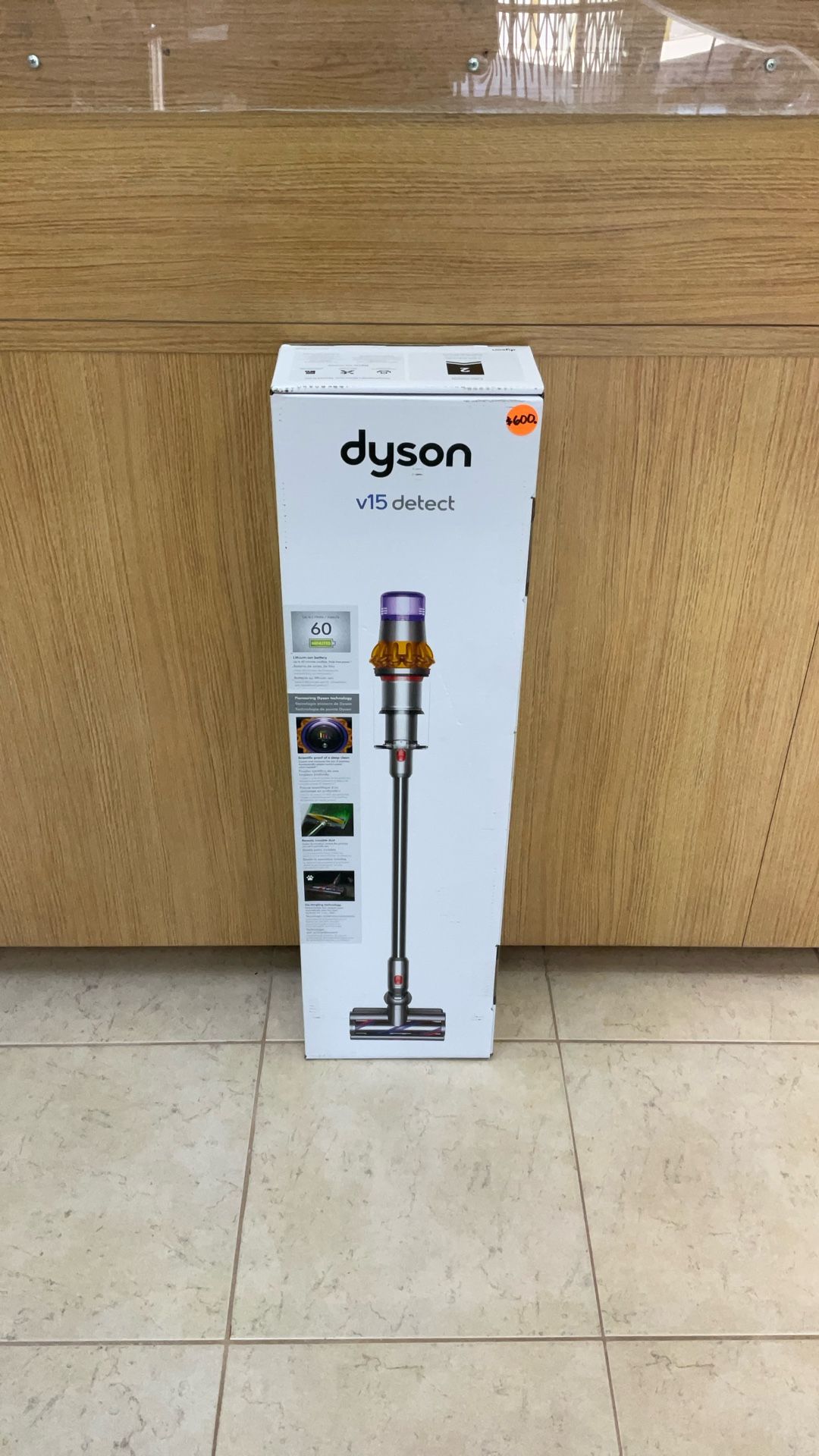 DYSON V15 DETECT VACUUM STICK CLEANER.