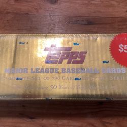 Unopened 2001 Topps Complete Set Gold 50 Year Box