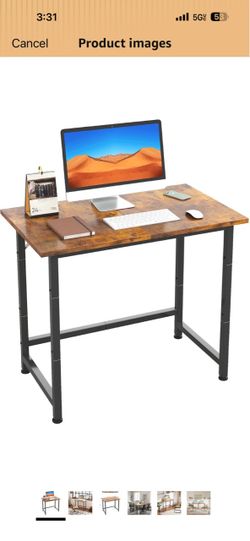 Small Desk, 24 Inch Small Computer Desk for Spaces, Compact Tiny Mini Simple Desk Table for Bedroom Home Office Writing Work Study Kids Student Teache