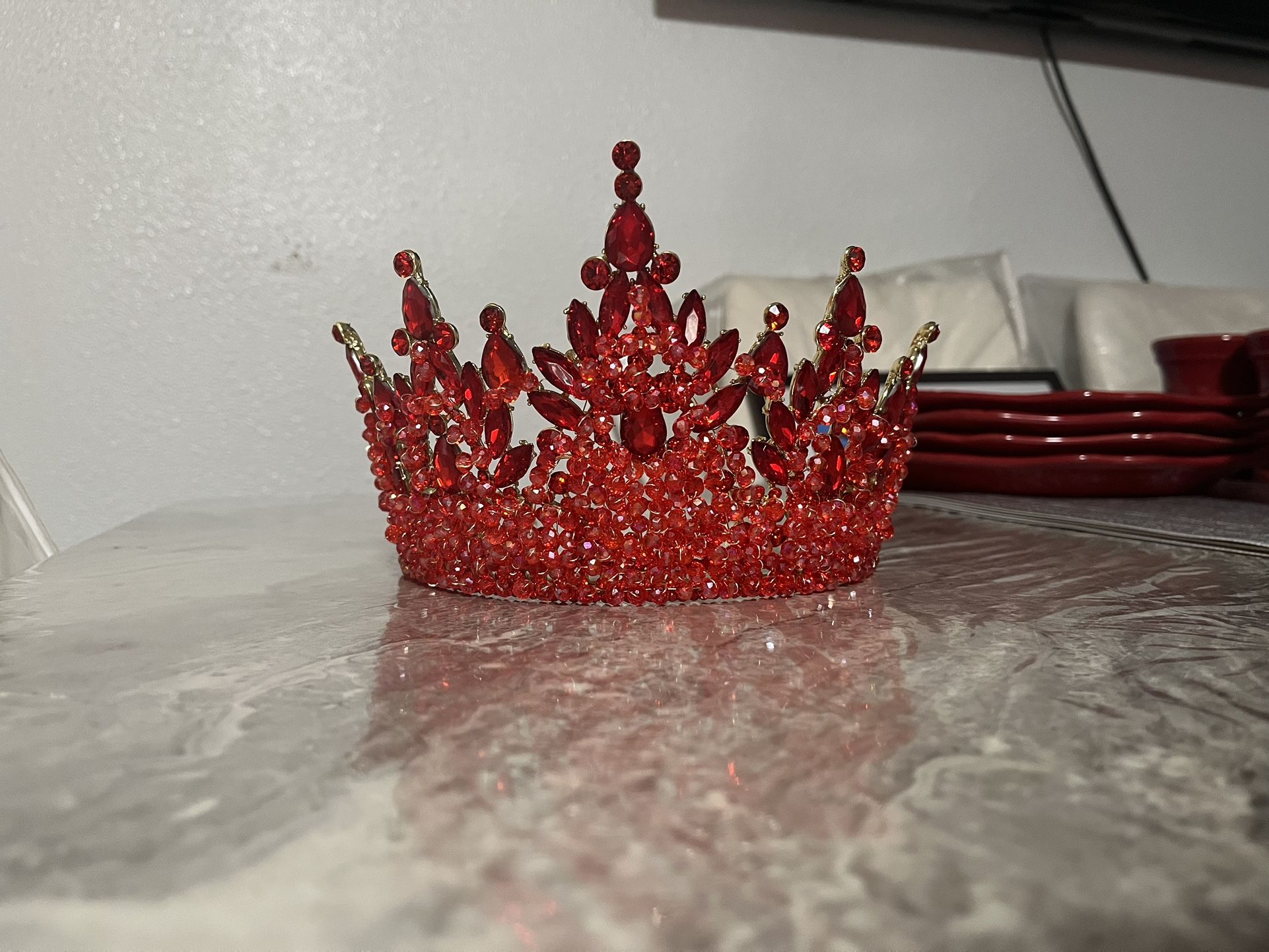 Red QuinceaƱera Crown