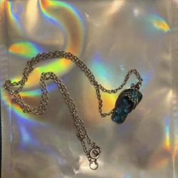 Blue Flip flop Necklace 