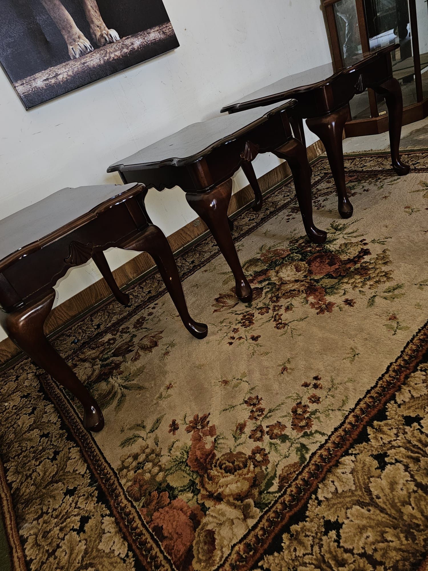 Mahogany Coffee And End Tables