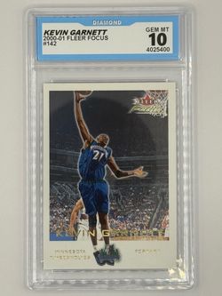 2000-01 Fleer Focus Kevin Garnett #142 – DSG 10 Gem Mint