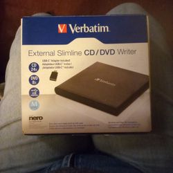 External Slimeline CD/DVD Writer 