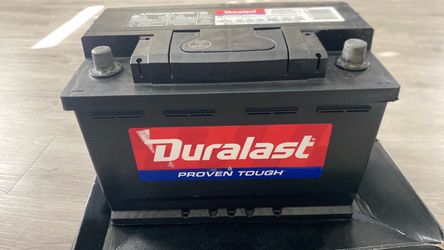 Car battery new duralast battery