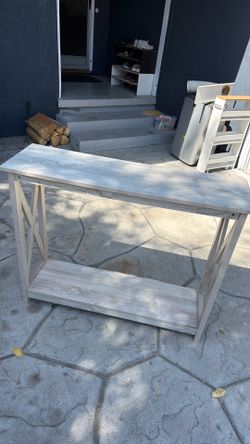 Rustic console table