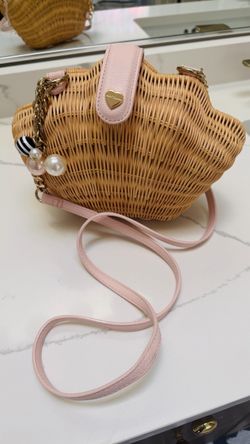 Betsey Johnson Wicker Basket Crossbody Bag