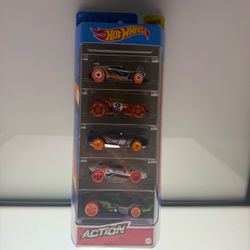 2020 Hot Wheels Action Track Stars 5-Pack Set 1:64 Diecast NIB