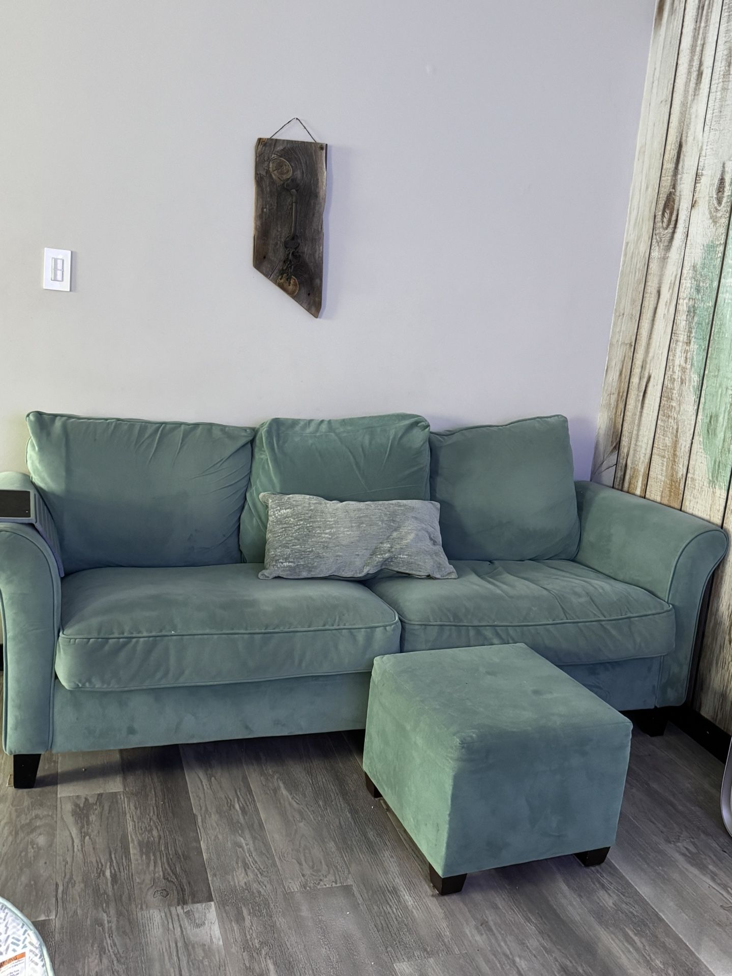Used Teal Color Couch