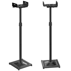NEW Universal Speaker Stands for speakers Height Adjustable Extend 33.3”to 45.1”, Floor Speak