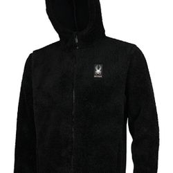 SPYDER MEN'S NICK SHAGGY FULL ZIP HOODED JACKET, Men's Medium