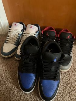 Low top Jordan one shoe lot
