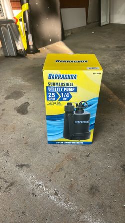 Barracuda 1/4 HP Submersible Utility Pump – 25 GPM