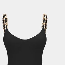Women’s Asymmetrical Ruched Chain (Size SM)