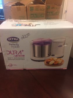 Ultra dura+ table top 1.25L wet grinder with atta Kneader 110-volt NIB