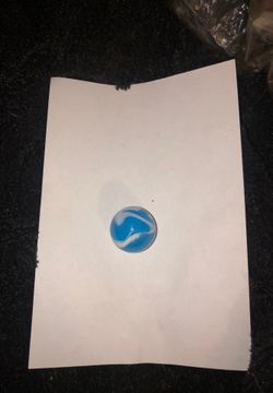 Vintage agate blue and white swirl marble