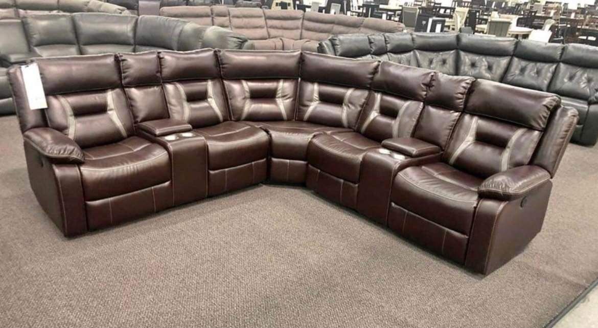 New Power Recliner Sectional Couch ! Free Delivery 🚚! Financing Available!