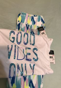 Girls brand new outfit with tags top size 12 bottom 14/16